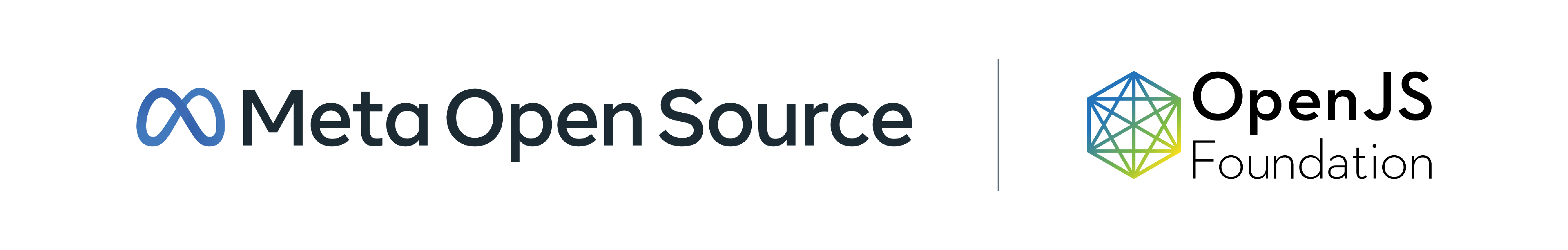 Image de bannière pour Meta Open Source et OpenJS Foundation